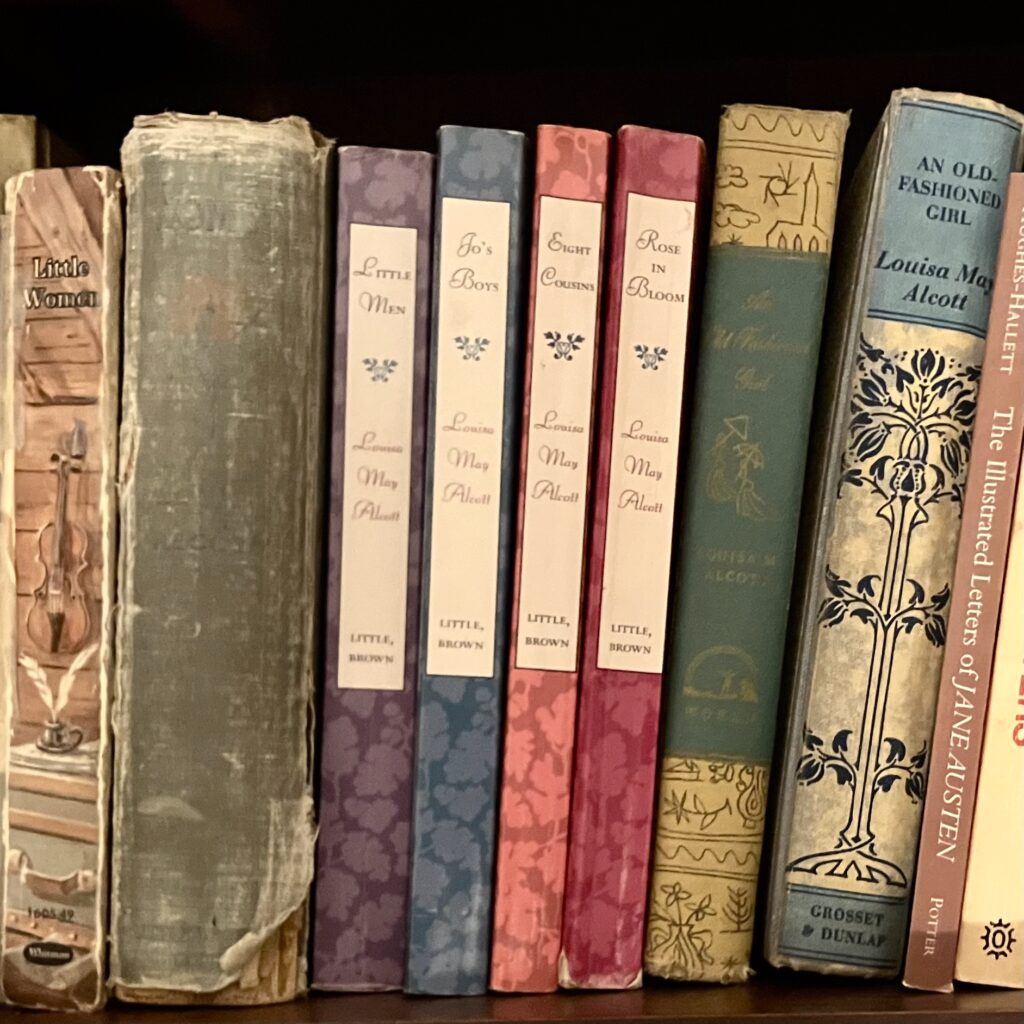 Books on a bookshelf